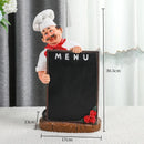 GobekUsa Cartoon Chef Resin Wine Rack Storage Holder Kitchen Home Decor Figure sculptured host rack