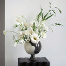 GobekUsa Irregular Grain Spherical Ceramic Vase for Home Decoration and Floral Arrangements