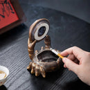 GobekUsa Crab Ceramic Ashtray & Phone Holder: Stylish Desk Decor & Smoking Accessories Gift