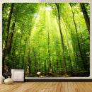GobekUsa Forest View Tapestry: Psychedelic Mandala Wall Decor & Beach Towel