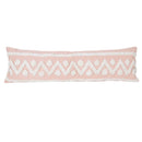 GobekUsa Boho Pink Geometric Tufted Tassel Pillow Covers 30x100cm - Decorative Double Pillows