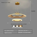 GobekUsa LED Ring Ceiling Chandelier: Luxury Villa Pendant Light for Living & Dining Rooms