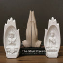 GobekUsa Buddha Hands Sculptures Monk Figurine Tathagata Yoga Home Decoration Ornament