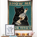 GobekUsa Cat Tarot Tapestry Wall Hanging: Kawayi Psychedelic Witchcraft Bohemian Home Decor