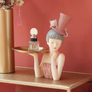GobekUsa Elegant Woman Bust Sculpture Tray | Modern Home Decor Living Room Decorations