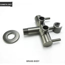 GobekUsa Brass Bidet Shower Head with Double Outlet Angle Valve