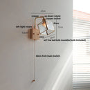 GobekUsa Brass LED Wall Lights Rotatable Blue Glass Dining Room Stair Light