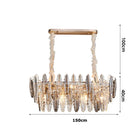 GobekUsa Gold Crystal Chandelier Lighting for Living Room
