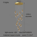 GobekUsa Gourd Shaped Crystal Chandelier for Living Room & Restaurant