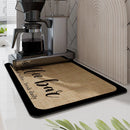 GobekUsa Espresso Machine Mat Absorbent Kitchen Coffeware for Countertops