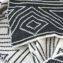 GobekUsa Grey Knitted Woolen Blanket: Nordic Style, Comfortable & Versatile Summer Sofa Throw