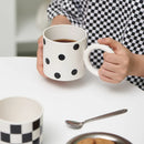 GobekUsa Korean Style Fatty Mug Splash Ink Plastic Cup Couple Coffee Tea Drinkware