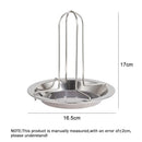 GobekUsa Chicken Roaster Rack & Bowl Set - Stainless Steel BBQ Grill Stand for Oven