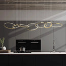 GobekUsa Gold Stainless Steel Circles Pendant Lights for Dining Room Home Decor