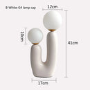 GobekUsa Double Frosted Glass Ball Table Lamp for Bedroom & Living Room Lighting