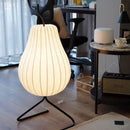 GobekUsa Japanese Silk Floor Lamp: Wabi Sabi LED Fabric Lamp for Living Room & Bedroom