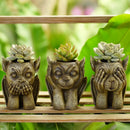 GobekUsa Gargoyle Resin Vase Sculpture: Unique Home & Garden Decor Accessory