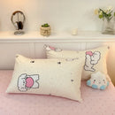 GobekUsa Cartoon Printed Cotton Quilt Cover Set - Soft, Breathable, Colorfast Bedding
