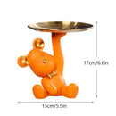 GobekUsa Bear House Entry Tray Keys Receiver Storage Figurines
