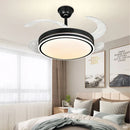 GobekUsa LED Invisible Fan Lamp Modern Ceiling Chandelier for Living Room Bedroom