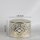 GobekUsa Gold Geometric Storage Jar Set