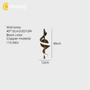 GobekUsa Gold Copper LED Wall Sconce for Bedroom Living Room Hallway