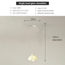 GobekUsa Elegant Cream LED Chandelier for Dining Room