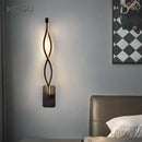 GobekUsa LED Wall Lamps Modern Minimalist Bedroom Living Room Lighting Black White