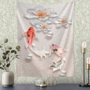 GobekUsa Flying Crane Wall Hanging Tapestry for Home Retro Wall Decor