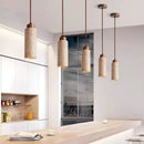 Wabi-Sabi Yellow Marble Stone Pendant Light