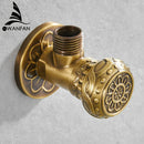 GobekUsa Antique Brass Angle Stop Valve for Faucet and Toilet
