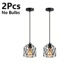 Nordic Minimalist Black Metal E27 Pendant Light