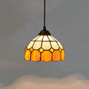 European Stained Glass Pendant Light, 20cm