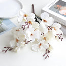 GobekUsa Artificial Orchid Magnolia Bouquet for Wedding Home Decor and Easter, Living Room Fake Flower