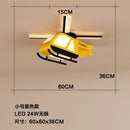 GobekUsa Cartoon Helicopter Ceiling Fan Light for Children's Room