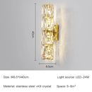 GobekUsa Crystal Wall Lamp: Nordic LED Luxury Design, Art Gold/Chrome for Living Room, Bedroom