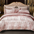 GobekUsa Jacquard Satin Summer Bedding Set - Elegant & Skin Friendly Duvet Cover - Single/Double Size