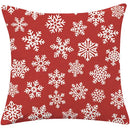 GobekUsa Christmas Cotton Linen Pillowcases - Decorative Sofa Cushion Cover in Various Sizes