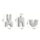 GobekUsa Geometric Ceramic Vase | Irregular Ornaments | Room Decoration Accessories