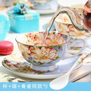GobekUsa Bone China Tea Set, 1000ml Resistant Pot & Cup for Afternoon Tea