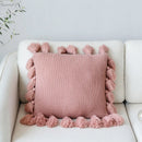 GobekUsa Knit Cushion Cover 45*45cm Soft Solid Pillow Case for Sofa Bed Nursery