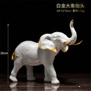 GobekUsa Elephant Resin Sculpture: Luxury Animal Statue for Home & Office Decor