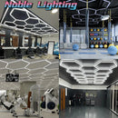 GobekUsa 6500K LED Hexagrid System for Workshop, Gym, Studio - 2 Year Warranty