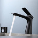 GobekUsa Brushed Gold Bathroom Basin Faucet - Single Hole Water Mixer Crane