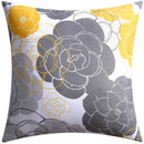 GobekUsa Blue Floral Cushion Cover 45x45cm for Modern Home Decor & Office Sofa