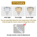 GobekUsa Crystal Raindrop Chandelier LED Ceiling Light for Dining Living Bedroom