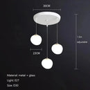 GobekUsa Gregg Glass Pendant Light, Modern LED Hanging Lamp for Dining Kitchen Loft