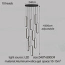 GobekUsa LED Staircase Branch Chandelier for Modern Living & Dining Rooms