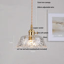 GobekUsa Clear Glass Wire Pendant Light Fixture Nordic Modern Hanging Lamp