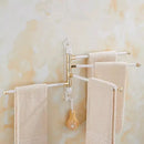 GobekUsa Antique Carved Swivel Towel Hanger, Wall Mounted Folding Towel Bar, Bathroom Towel Holder